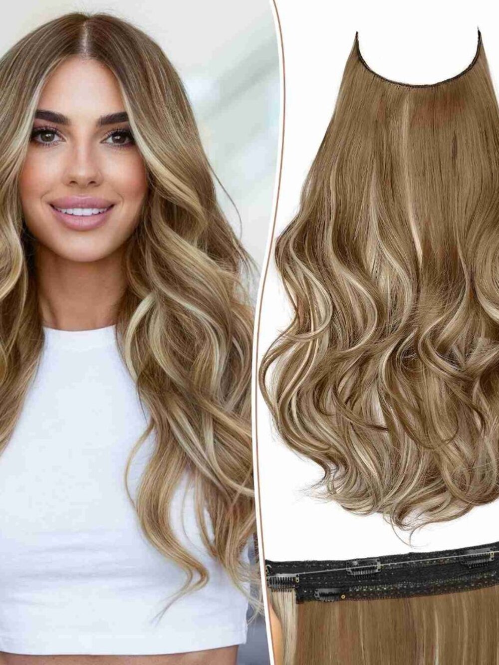 KooKaStyle 20" Invisible Wire Hair Extension N359